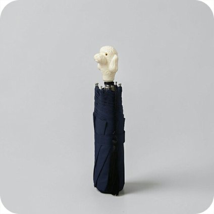 ギドゥジャン Guy de Jean 102147 折りたたみ傘 102110-poodleivory-navy ユニセックス navy 折畳傘 102147