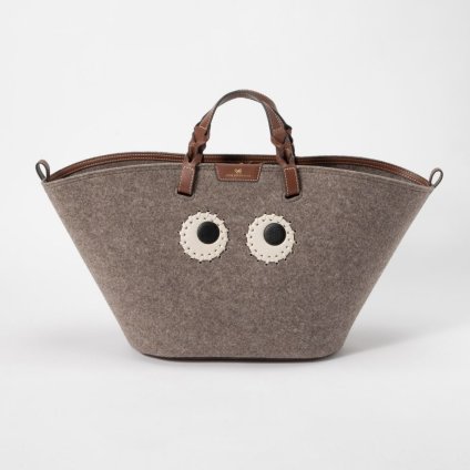 アニヤ ハインドマーチ  ANYA HINDMARCH 5050925172912 トートバッグ Felt Eyes Tote レディース バッグ フェルト アイズ トート リサイクル 手提げバッグ 鞄 プレゼント お祝い 記念 ギフト 誕生日 エコバッグ ナチュラル