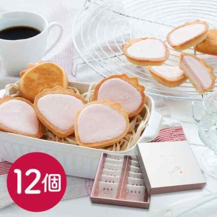 東京 苺のワルツ チョコタルトクッキー 12個 洋菓子 ギフト お菓子 スイーツ いちご あまおう 苺チョコ ホワイトチョコ タルト クッキー 焼き菓子 詰め合わせ 個包装 常温 日持ち サクサク プレゼント 贈り物 贈答