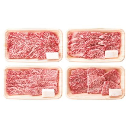 お歳暮・冬ギフト 松阪牛焼肉食べ比べ4種 (RKMBY48-MA) ※送料無料(北海道・沖縄・離島への配送不可)