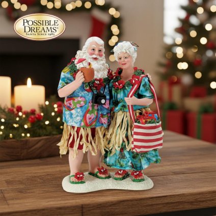 Tourist Season 27.5cm | サンタ サンタクロース 人形 置物 フィギュア クリスマス ホリデー Possible Dreams 正規輸入品