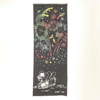 ムーミン 注染手ぬぐい(花火) タオル 日本製 MOOMIN