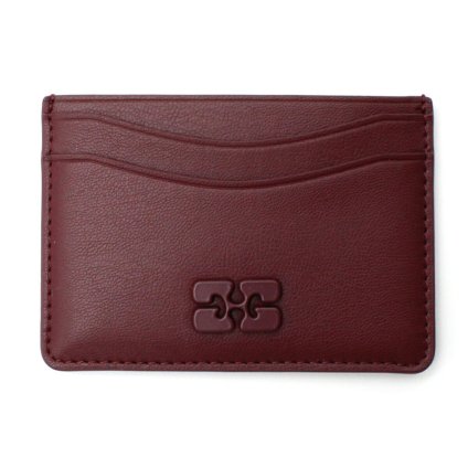 ガニー GANNI カードケース カードホルダー B3010087-436 Bou Card Holder レディース バーガンディ 海外正規品
