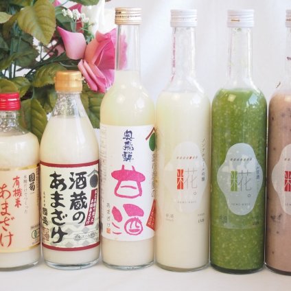国産ノンアルコール豪華甘酒6本セット 国菊有機米(福岡)奥飛騨甘酒(岐阜)国盛酒蔵 山崎 一糀(吟醸 古代米 抹茶)(愛知)500ml×6本