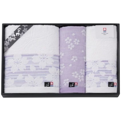 【ギフト対応無料】宇野千代 タオルセット ブルー (UCA-450BL[ブルー]) ※送料無料(北海道・沖縄は除く)
