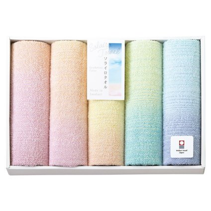 実りの秋の贈り物 フェイスタオル5P Solairo Towel （ソライロタオル） 32×75cm