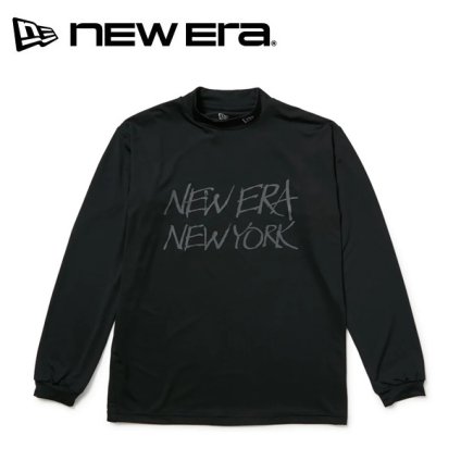 ニューエラ ゴルフ 長袖 モックネック ストレッチ ジャージーTシャツ ブラック New Era Golf (15129475) 2026年秋冬モデル お誕生日祝い お祝い 記念品 お父さん 父の日 彼氏 男性 30代 40代 50代 60代 母の日 お母さん 還暦祝い 敬老の日 彼女 人気プレゼント プレゼント
