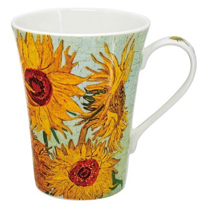 名画シリーズ 名画マグカップ ゴッホ「ひまわりⅡ」  ／マグカップ・ティーカップ コーヒー・お茶用品 キッチン用品 敬老の日 プレゼント ギフト お彼岸 お供え 秋 2026 送料無料 ギフト プレゼント プチギフト 内祝い 快気祝い 出産祝い 結婚祝い 引出物 新築祝い お返し