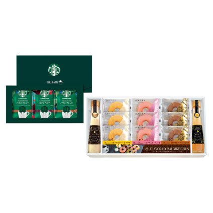 スターバックスコーヒー&彩りミニバウム  ／インスタントコーヒー コーヒー 水・ソフトドリンク 飲料 敬老の日 プレゼント ギフト お彼岸 お供え 秋 2026 送料無料 ギフト プレゼント プチギフト 内祝い 快気祝い 出産祝い 結婚祝い 引出物 新築祝い お返し