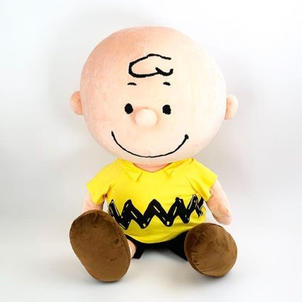 スヌーピー ソフト ぬいぐるみ 2L チャーリー・ブラウン インテリア ビッグサイズ 大きなぬいぐるみ