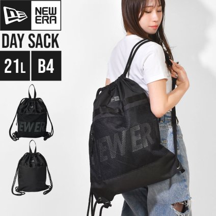 ナップサック ニューエラ NEW ERA レディース メンズ 21L B4 A4 大容量 軽量 丈夫 リップストップ 2way 手提げ ナップザック 巾着 リュック リュックサック ジムサック ブラック 黒 おしゃれ かわいい シンプル 高校生 中学生 大人 スポーツ ジム 旅行 サブバッグ 通勤 通学