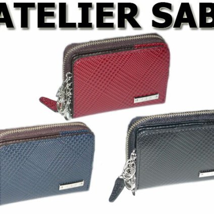 正規品 メンズ レディース ATELIER SAB アトリエサブ マルチケース（小銭・キー・パス）バイアス 151661 歳暮 ikt02 旅行 ギフト