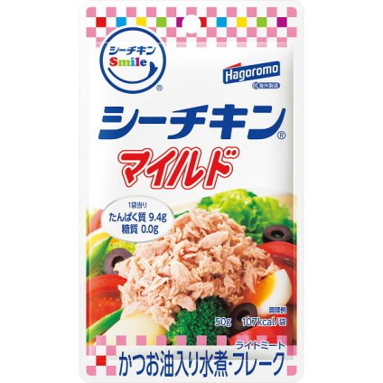 はごろもフーズ シーチキンSmile マイルド (12袋) [26-0482-057] 0136 ツナ 缶詰 パウチ フレーク 常温 保存 非常食 防災 自家需 備蓄 ギフト 内祝い