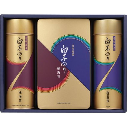 白子のり 有明海産のり詰合せ [26-0463-052] NF-300 味のり 焼のり のり茶漬け 豪華海苔詰め合わせセット 有明海産海苔使用 ご飯のお供 おつまみ 内祝い お返し 贈り物 プレゼント ギフト