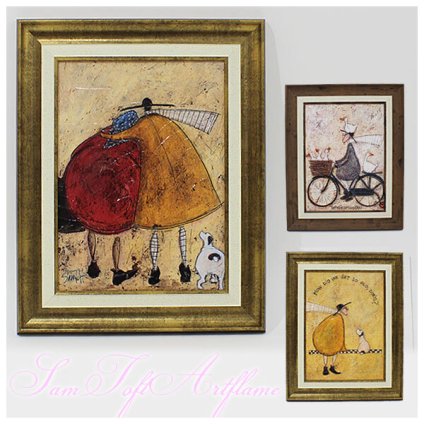 ユーパワー Sam Toft サムトフト アートフレーム ゲットオールドドリス ガチョウタクシー ハグしよう
