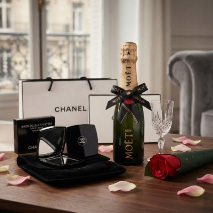 【ギフトセット】CHANEL(シャネル) ミロワール ドゥーブル ファセット & Mot & Chandon(モエ・エ・シャンドン) モエ アンペリアル ブリュット クォーターボトル