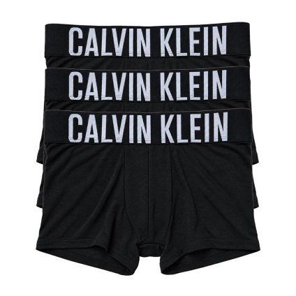 カルバンクライン Calvin Klein(CK) ボクサーパンツ トランク インテンスパワー 3枚組 セット 前閉じ コットン ロゴ 下着 NB3608A UB1 メンズ ブラック