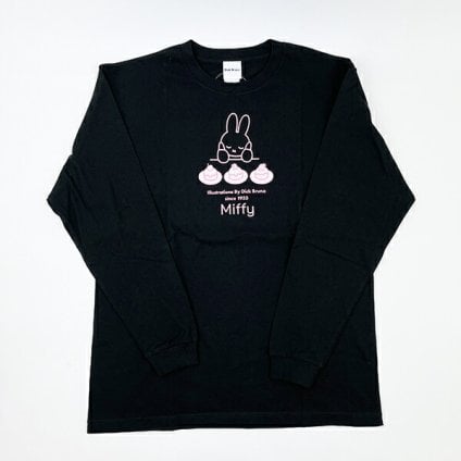 ミッフィー miffy ロンT(スイーツ) ブラック アパレル Tシャツ