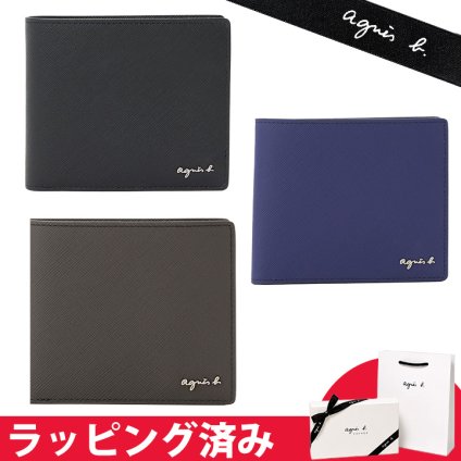アニエスベー 財布 二つ折り メンズ 牛革 Simon ビジネス ギフト agnesb.VOYAGE ボヤージュ