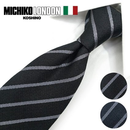 ミチコロンドン ネクタイ  MICHIKO LONDON ブランド ネクタイ 幅7.5cm シルク  日本製 イタリア製生地 ネクタイブランド・ブランドギフト バースデー/誕生日/お祝い クリスマス/バレンタイン/成人祝い 父の日/入社祝い/就職祝い
