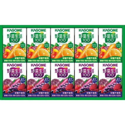 カゴメ 小容量 野菜飲料ギフト 10本 [26-0553-051] SYJ-10 野菜生活100 オリジナル ベリーサラダ 野菜ジュース 詰め合わせ セット ミニサイズ 紙パック 健康飲料 贈り物 内祝い プレゼント ギフト