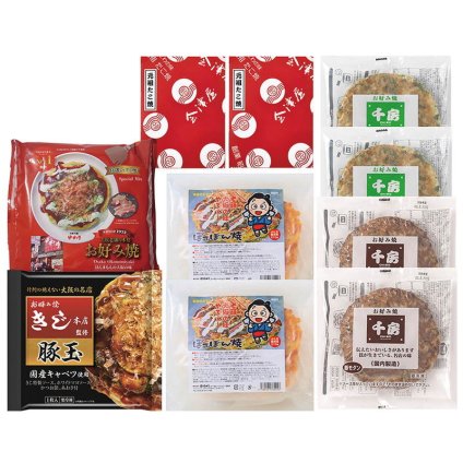 お好み焼きたこ焼きセット[10食] (6605-100) [お中元][お歳暮] ※送料無料(北海道・沖縄・離島への配送不可)