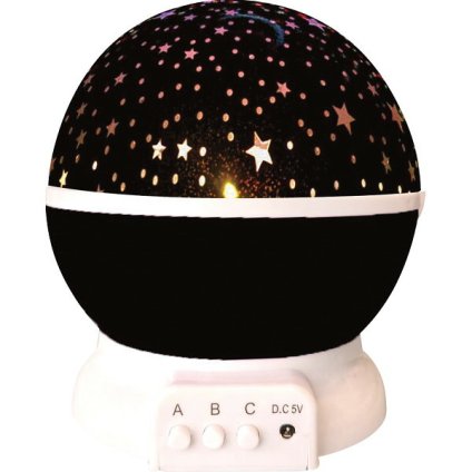 【直送】スタープロジェクターライト [26-0603-121] DL-YU249 家庭用 プラネタリウム プロジェクター 投影ライト 常夜灯 ルームライト USB 乾電池 ポリスチレン製 おしゃれ ギフト プレゼント クリスマス 誕生日