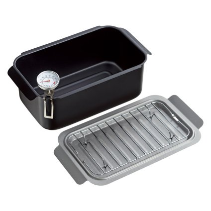 ポコフリット H対応角型揚げ鍋(温度計･アミ付)  ／鍋 調理器具 キッチン用品 敬老の日 プレゼント ギフト お彼岸 お供え 秋 2026 送料無料 ギフト プレゼント プチギフト 内祝い 快気祝い 出産祝い 結婚祝い 引出物 新築祝い お返し