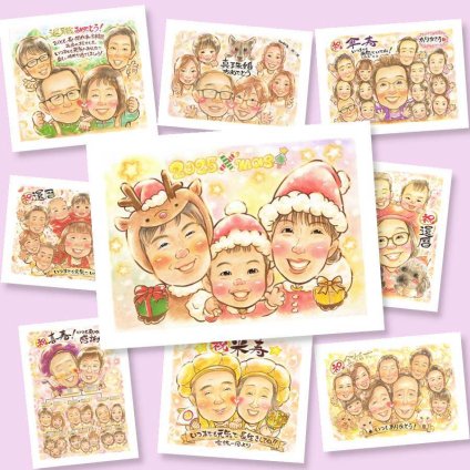 クリスマスのプレゼントに、言葉だけでは伝えきれない想いを、似顔絵に込めて。相談しながら作れる、あたたかな似顔絵ギフトです。 クリスマス 似顔絵 贈り物 プレゼント 名入れ ギフト 手描き クリスマス 記念 お祝い 家族 友達 子供 恋人 下書き確認 修正無料 名入れ そっくり かわいい 宝物 実績多数 一生もの クリスマス 大量注文 同窓会 サプライズ 記念日 カラフル 節目 米寿祝い 初任給