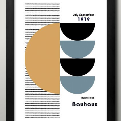 日本製 バウハウス BAUHAUS ミッドセンチュリー A3 サイズ ポスター アート おしゃれ 絵画 インテリア 北欧 イラスト マット紙 艶消し アートパネル 額 フレーム デザイン 壁掛け ギフト 新築祝い ディスプレイ  速達 送料無料