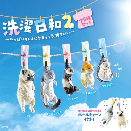 【5種類セット】 ガチャ ガチャガチャ コンプリート 中身 洗濯日和2