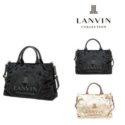 LANVIN ランバン トートバッグ プリエヴェロール 斜め掛け 手持ち 2way 普段使い 使いやすい シンプル レディース ギフト プレゼント ブラック 61-6061