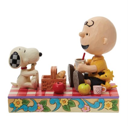 スヌーピー チャーリーブラウン ウッドストック ピクニック 12cm | ジムショア ピーナッツ グッズ フィギュア 人形 置物 彫刻 Jim Shore 正規輸入品