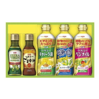【ギフト対応無料】お歳暮 日清オイリオ オリーブオイル&バラエティオイルギフト (OV-25N) ※送料無料(北海道・沖縄は除く)
