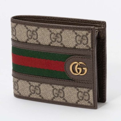 グッチ GUCCI 597609 96IWT 二つ折り財布 レディース 財布 ミニ財布 オフィディア GGスプリーム 小銭入れ レザー 本革 ロゴ プレゼント お祝い 記念 コンパクトウォレット 折りたたみ OPHIDIA ベージュ