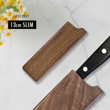 マグネットイン 天然木の包丁カバー 13cm スリム S13937[木製 包丁ケース おしゃれ 持ち運び アウトドア キャンプ 料理教室 包丁 収納 カバー 包丁ホルダー ナイフスリーブ ナイフプロテクター]