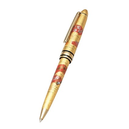 箔工芸ボールペン 扇面 (M18104-3) ※送料無料(ポスト投函)