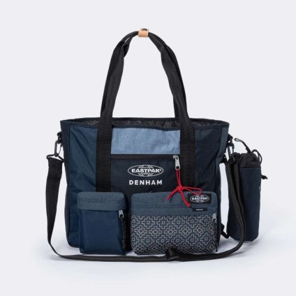 デンハム DENHAM EK0A5BDI トートバッグ Padded Kerr メンズ バッグ EASTPACK×DENHAM ショルダーバッグ イーストパック コラボモデル Padded Kerr ロゴ カジュアル 通勤 通学 旅行 サコッシュ 2way ギフト プレゼント 誕生日 記念 ネイビー 22L