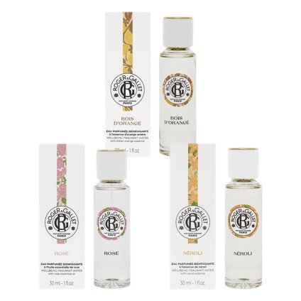ロジェガレ オ パフュメ オードトワレ 3個セット オランジュ+ネロリ +ローズ 30mlx3  |  Roger & Gallet  香水（レディース） 美容グッズ コスメ化粧品 誕生日 クリスマス ホワイトデー 結婚記念日 ウエディングギフト 母の日 送別会 バレンタインデー 女性 彼女 妻奥さん 母