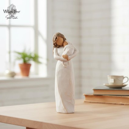 ウィローツリー 彫像 Sanctuary - 庇護 17cm 幼子 2人組 親子 | おしゃれ 置物 彫刻 人形 インテリア スーザン･ローディ 正規輸入品