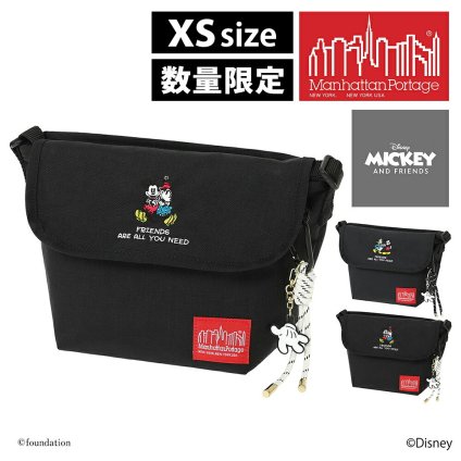 マンハッタンポーテージ ミッキーアンドフレンズ ナイロンメッセンジャーバッグXXS MP1603BPDMGNTMIC26 メンズ レディース 送料無料 誕生日プレゼント ギフト ラッピング無料 【正規代理店】
