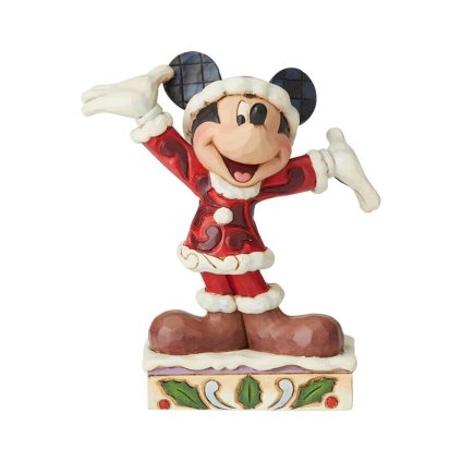 ミッキー クリスマス 11.7cm クリスマス | ディズニー トラディションズ ジムショア グッズ フィギュア 人形 置物 彫刻 Jim Shore 正規輸入品