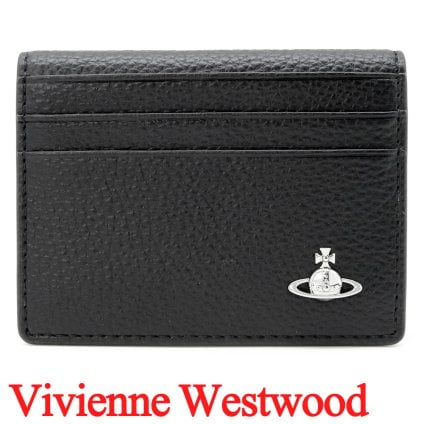ヴィヴィアンウエストウッド カードケース パスケース 薄型 カード入れ Vivienne Westwood ヴィヴィアン メンズ レディース ブラック VW4284 (5402000ZM-S000D-N403) 【ラッピング無料 誕生日 お祝い プレゼント ギフト 贈り物】