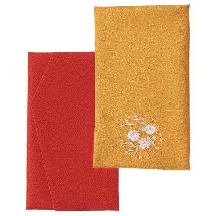 洛北 刺繍入り金封包み&金封ふくさ 赤  ／ふくさ 冠婚葬祭 日用品・ヘルスケア 敬老の日 プレゼント ギフト お彼岸 お供え 秋 2026 送料無料 ギフト プレゼント プチギフト 内祝い 快気祝い 出産祝い 結婚祝い 引出物 新築祝い お返し
