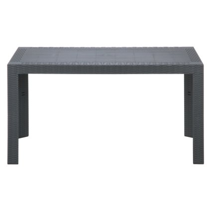 ステラ テーブル 80×140 ブラック(11238) ブラック・ホワイト 2色展開 ガーデンテーブル 屋外 庭 ベランダ テラス アウトドア おしゃれ シンプル 新生活 家具 インテリア 不二貿易