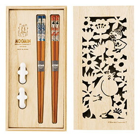 ＭＯＯＭＩＮ　アイナ　木箱入ペア箸セット ギフト 内祝い 御祝 御礼 記念品 引出物 結婚式 プレゼント 出産内祝い 結婚お祝い