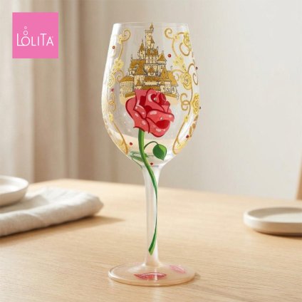 Lolita ワイングラス BOLD LIKE A ROSE 23cm バラみたいにはっきりと | かわいい おしゃれ ポップ モダン デザイン食器 アート ロリータ･ヤンシー 正規輸入品