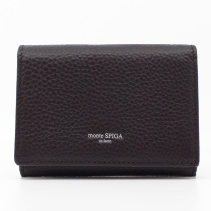 モンテスピガ　monte SPIGA　カードケース　MOSMSP110DBR　ダークブラウン　濃茶　シュリンクレザー　牛革　名刺入れ