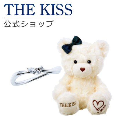 【ラッピング無料】THE KISS 公式ショップ THE KISSオリジナルベアセット レディースリング シルバーリング アクセサリー ジュエリー THEKISS 指輪 SR1019CZ-BEAR-LOVE-02-3000 ぬいぐるみ LOVEちゃん セット シンプル アニバーサリー