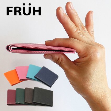 FRUH フリュー スマートショート ウォレット2 GL012L[薄い財布 メンズ 二つ折り 小銭入れあり 本革 レザー 二つ折り財布 ブランド 軽い 薄い 財布 折りたたみ財布 レディース 薄型財布 おしゃれ かわいい 本皮財布]